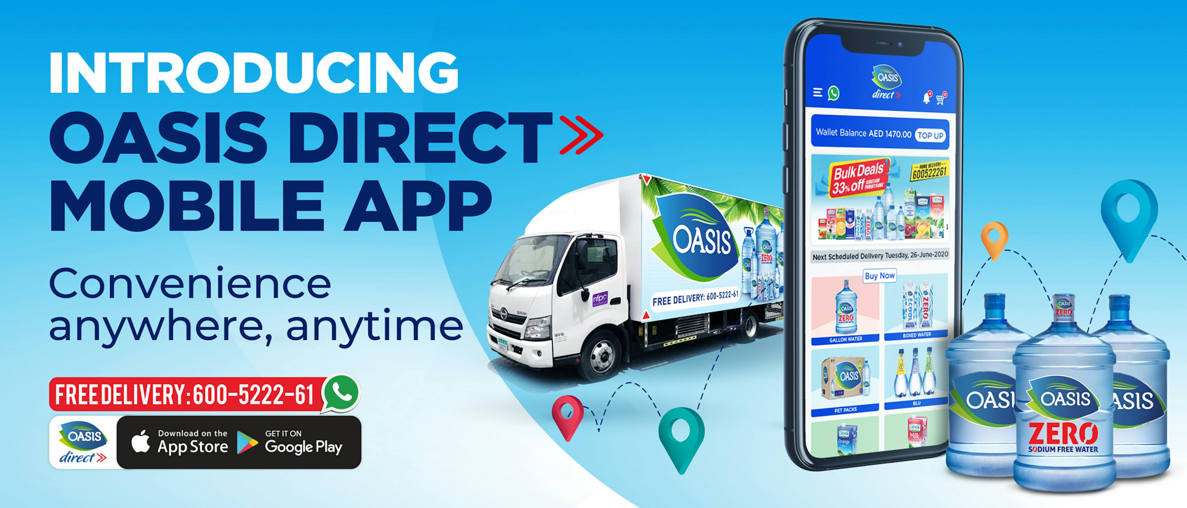 Oasis Direct Mobile App