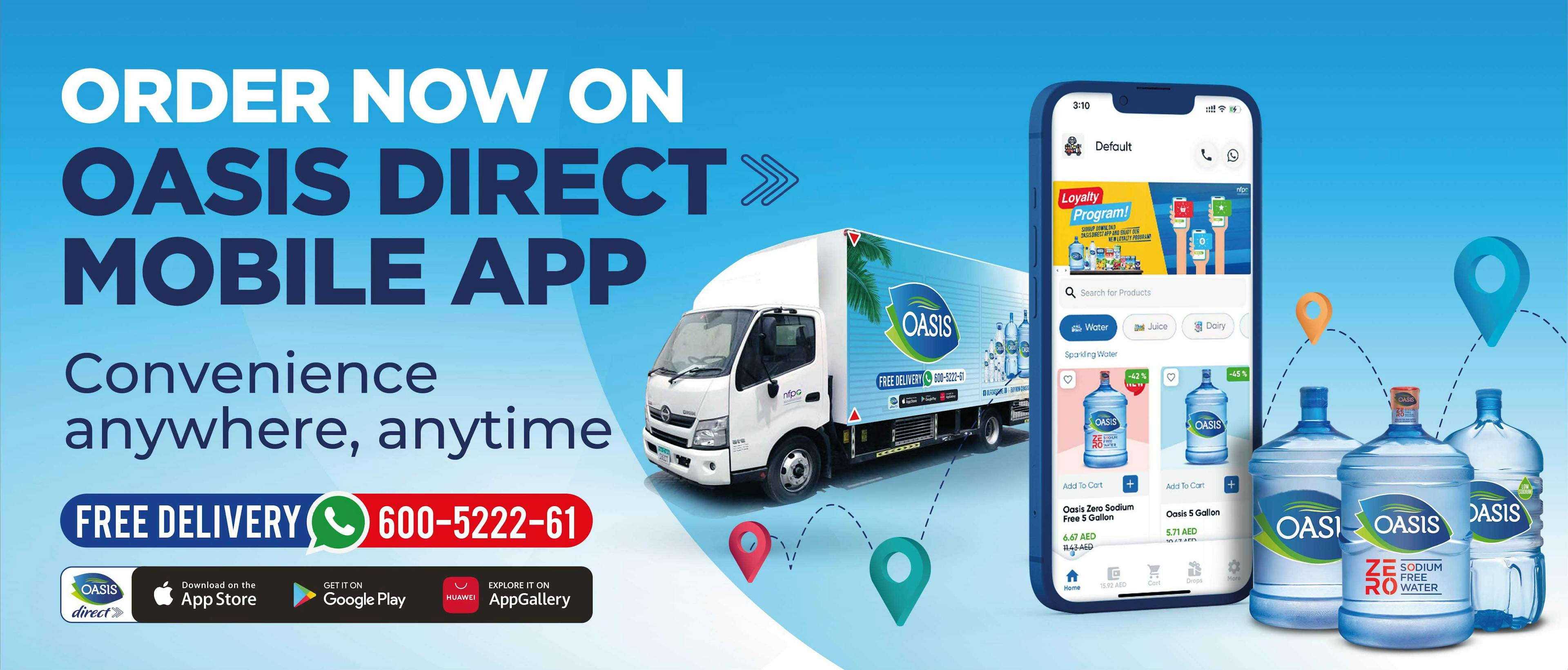 Oasis Direct Mobile App