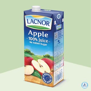 Lacnor 100%  Long Life Apple Juice 1L x 1