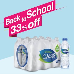 Back to School Offer Oasis Still 330 ml Pack of 24 (Buy 2 Packs + Get 1 Pack Free)