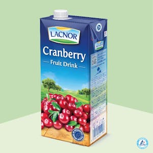 Lacnor Long Life Cranberry 1L x 1