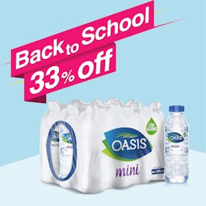 Back to School Offer Oasis Still 200 ml Pack of 24 (Bundle of 3 Packs)