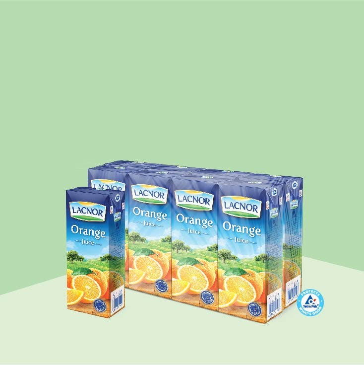 Lacnor Long Life Orange 180ml - Pack of 8 Buy Online at Best Price in UAE