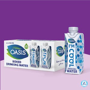 Oasis 330 ml Boxed Drinking Water Regular - Pack of 18