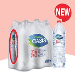 Oasis Zero 1.5 Litre – Pack of 6 bottles