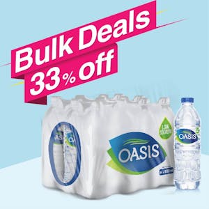 Ramadan Bulk Offer Oasis Still 500 ml Pack of 24 (Buy 2 Packs + Get 1 Pack Free)