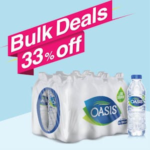 Ramadan Bulk Offer Oasis Still 330 ml Pack of 24 (Buy 2 Packs + Get 1 Pack Free)